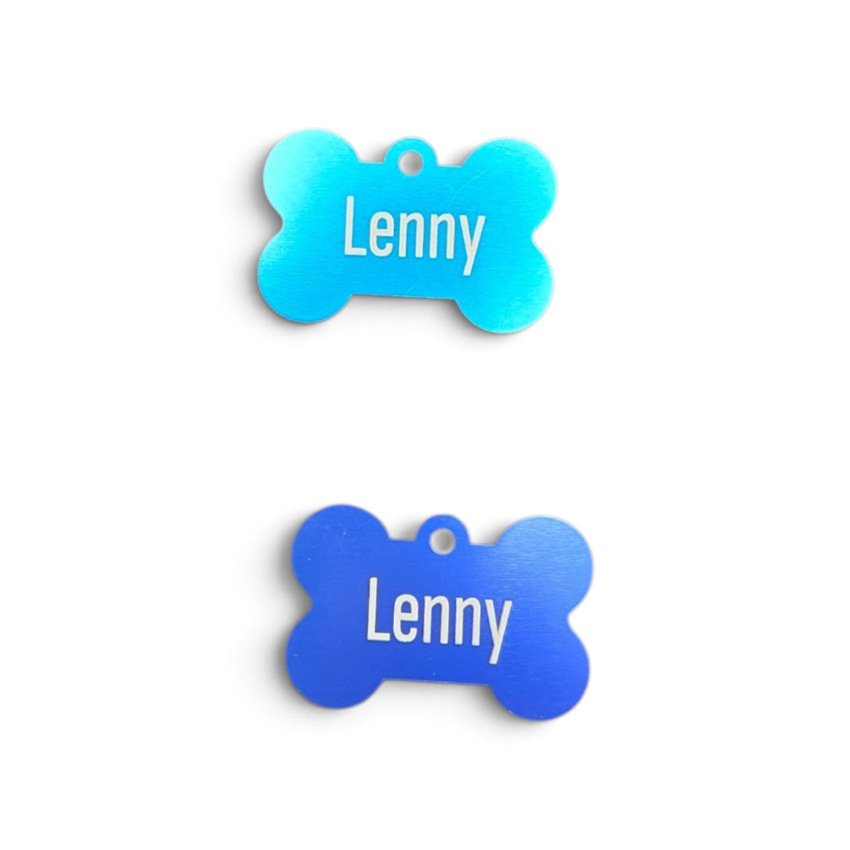 Custom Engraved Aluminum Dog Bone Pet ID Tag