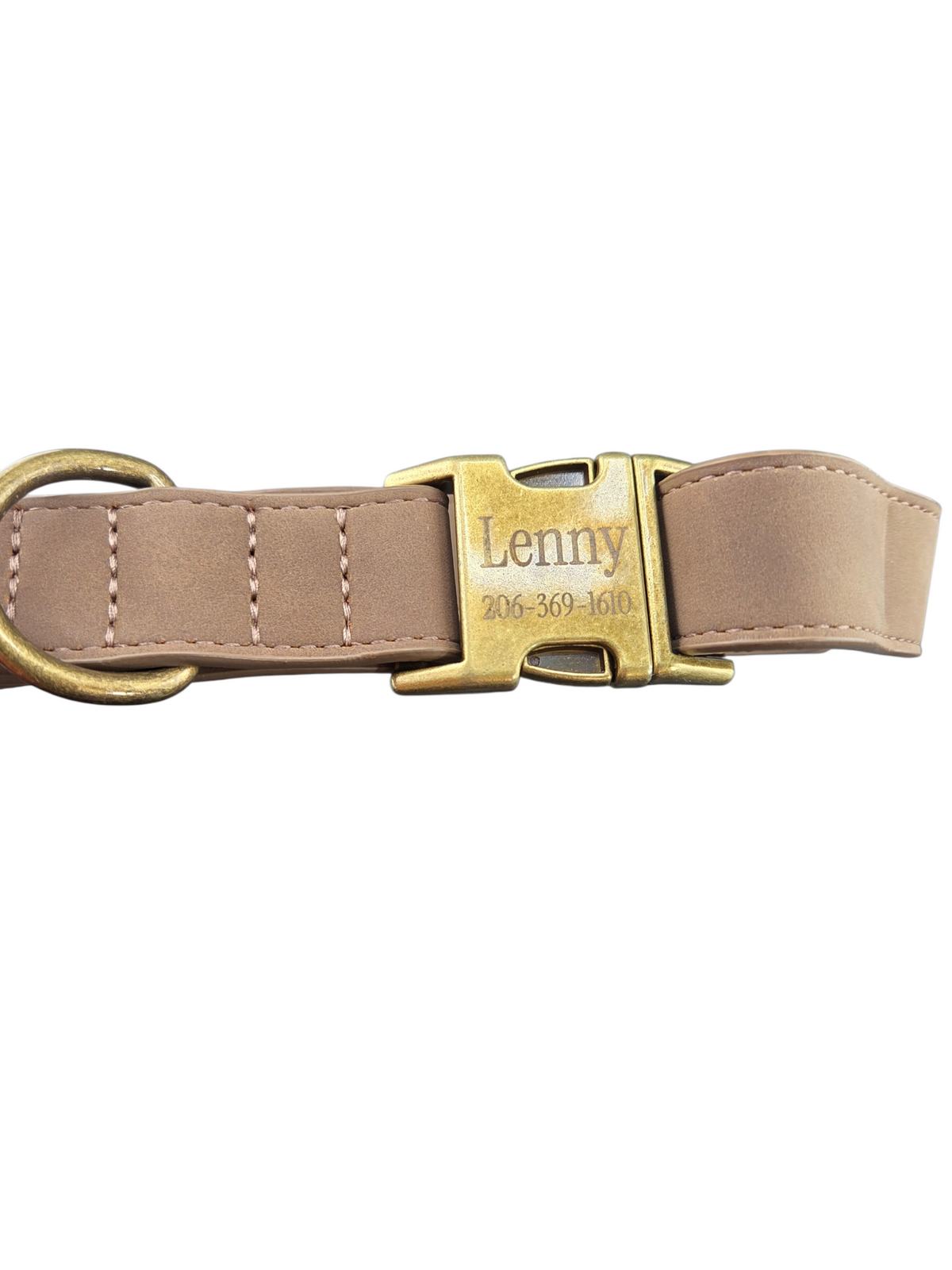 Custom Engraved Leather Dog Collar – Personalized Name & Buckle