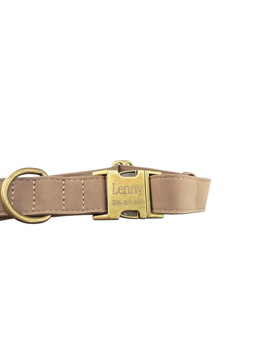 Custom Engraved Leather Dog Collar – Personalized Name & Buckle
