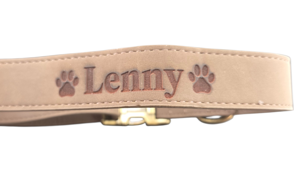 Custom Engraved Leather Dog Collar – Personalized Name & Buckle