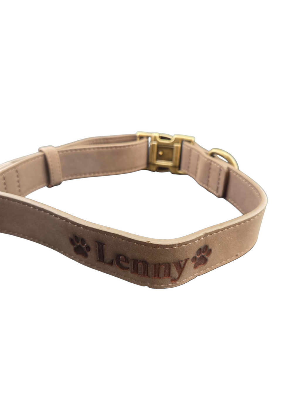 Custom Engraved Leather Dog Collar – Personalized Name & Buckle