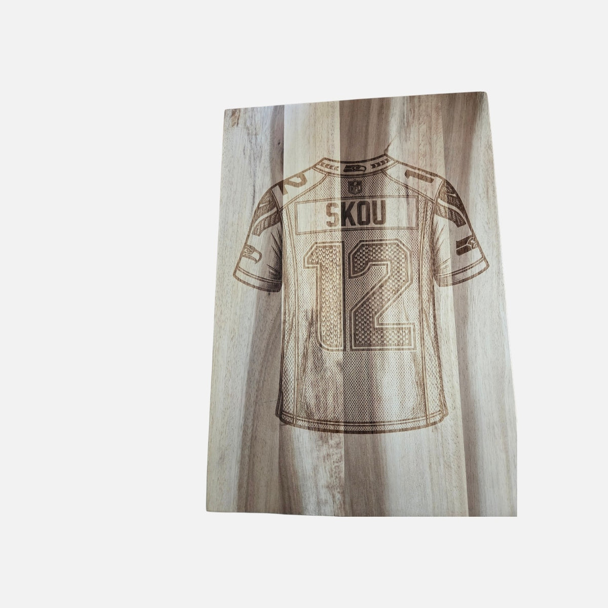 Custom Laser-Engraved Acacia Wood Cutting Board