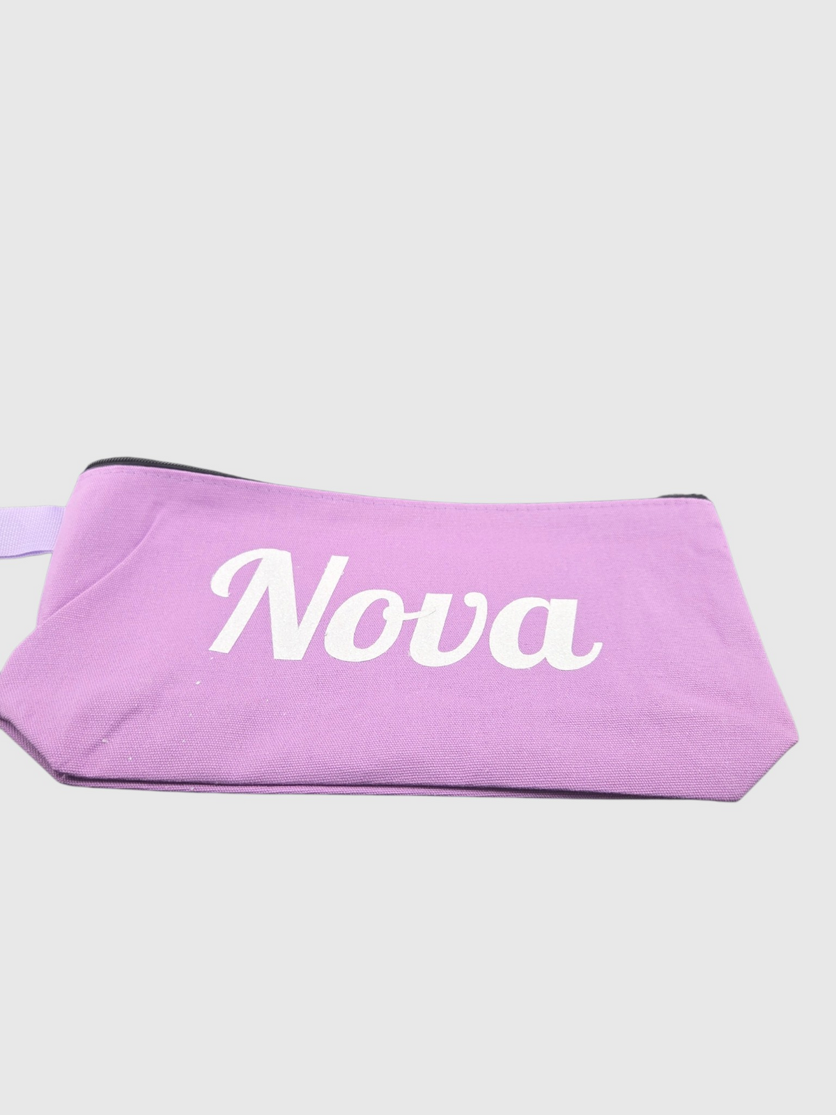 Custom Personalized Canvas Zipper Pouch | Makeup Bag &amp; Pencil Case