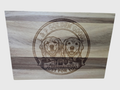 Custom Laser-Engraved Acacia Wood Cutting Board