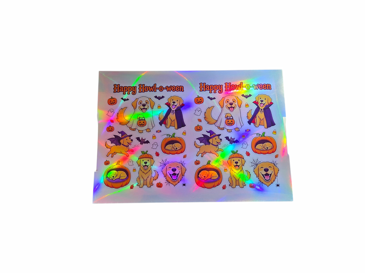 Custom Holographic Sticker Sheets (Letter Size) | Die-Cut or Kiss-Cut Decals