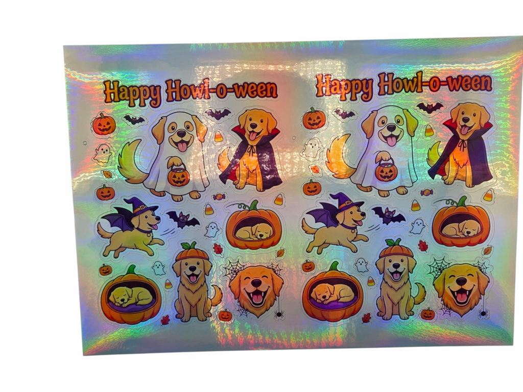 Custom Holographic Sticker Sheets (Letter Size) | Die-Cut or Kiss-Cut Decals