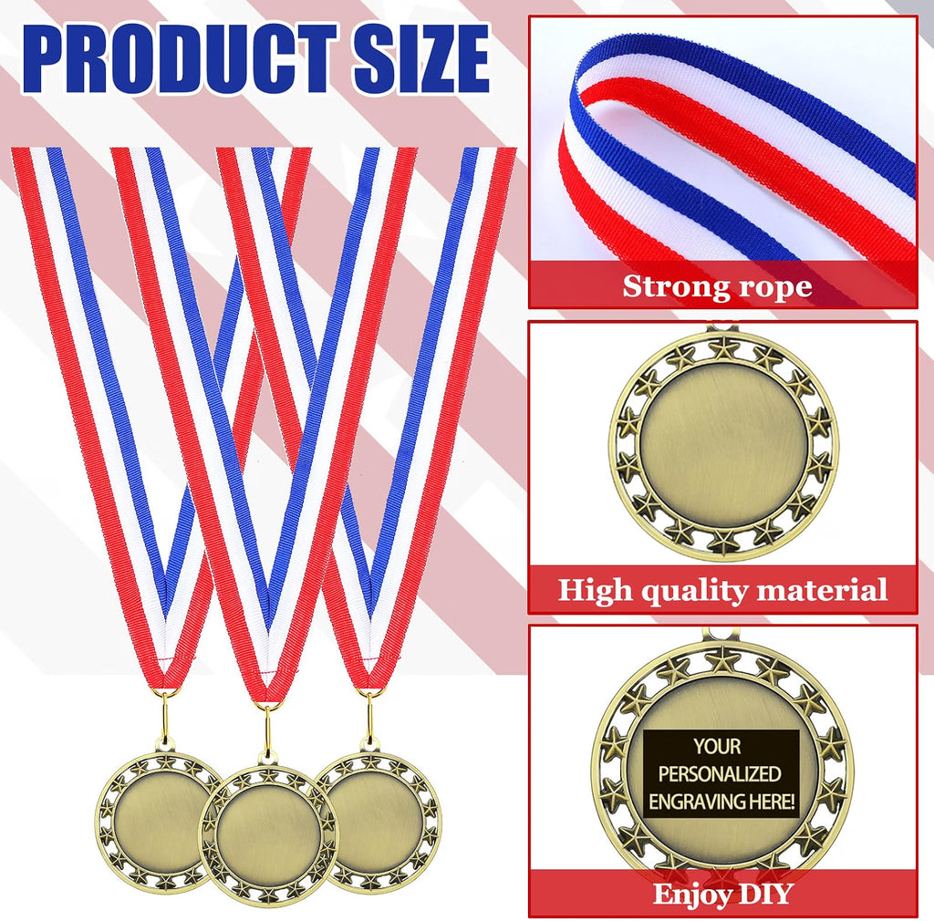 Custom Engraved Award Medals with Ribbon – Personalized Sports, Tournaments & Event Medals