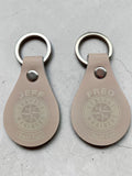 Custom Engraved Faux Leather Keychains