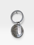Custom Engraved Round Stainless Steel Keychain