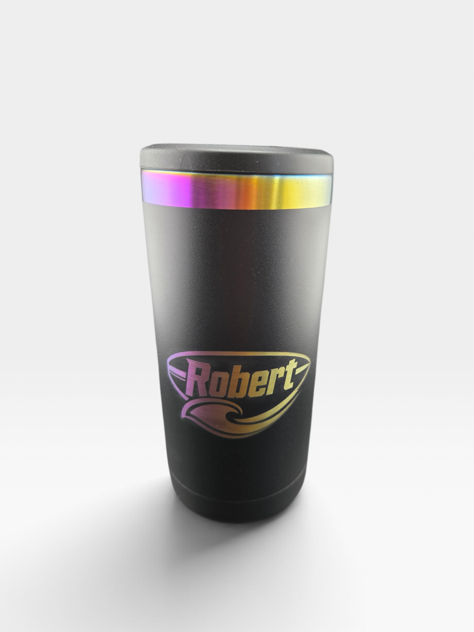 Black to Iridescent Slim Can Cooler (12oz)
