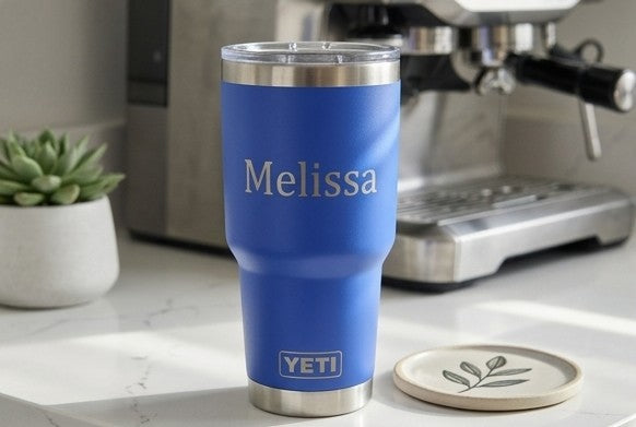 Custom Engraved YETI Rambler 30 oz Tumbler with MagSlider Lid