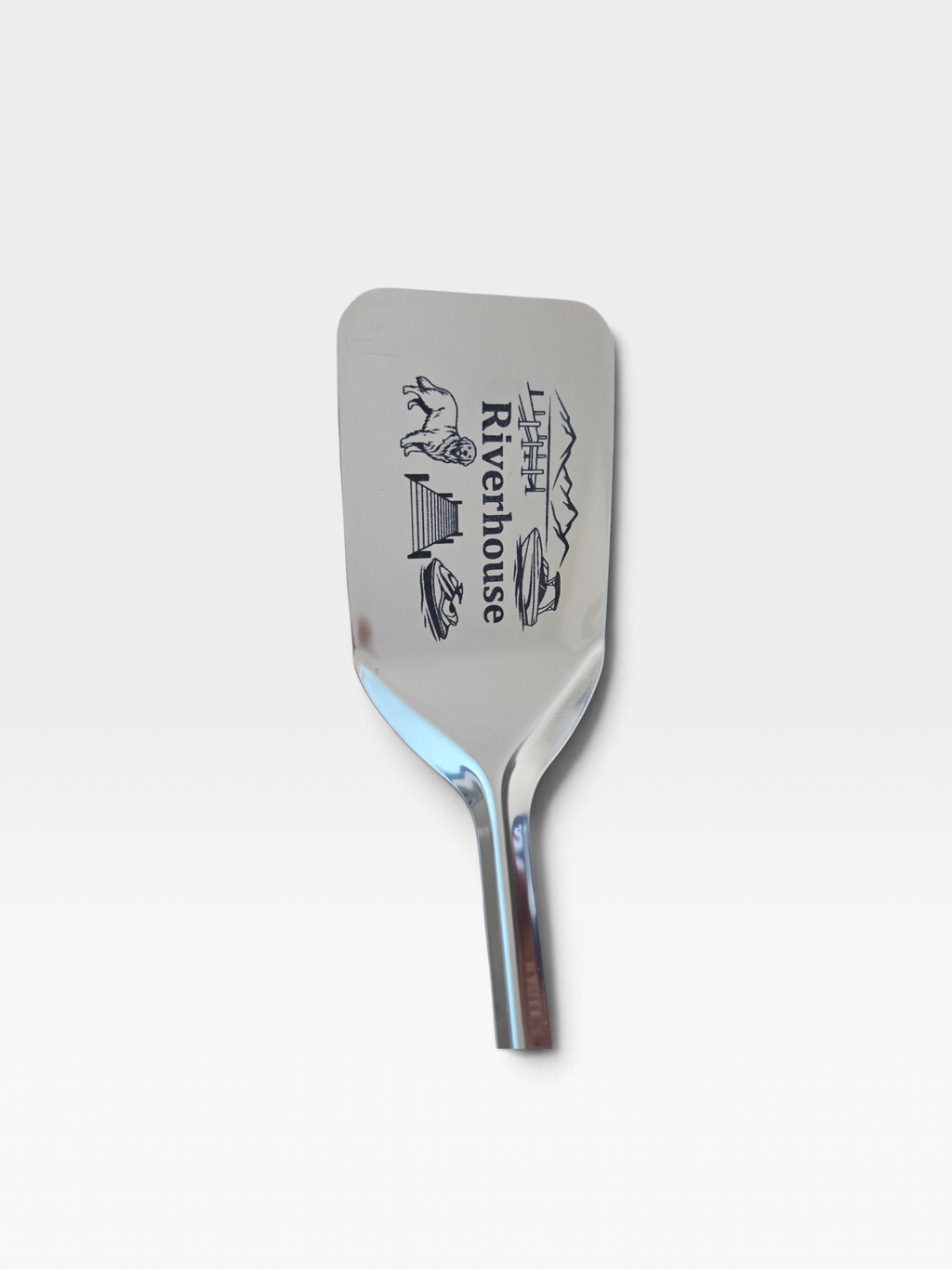 Flip in Style: Custom Engraved Stainless Steel Spatula