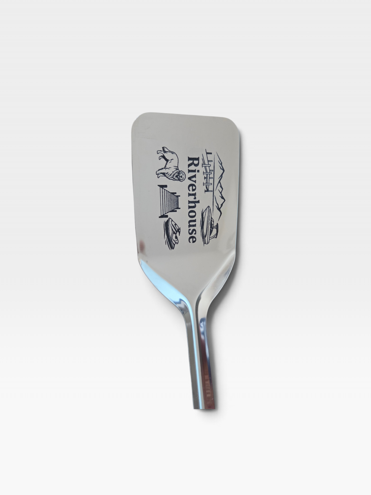 Flip in Style: Custom Engraved Stainless Steel Spatula