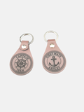 Custom Engraved Faux Leather Keychains