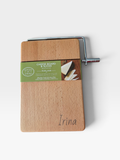 Personalized Beechwood Cheese Board & Wire Slicer