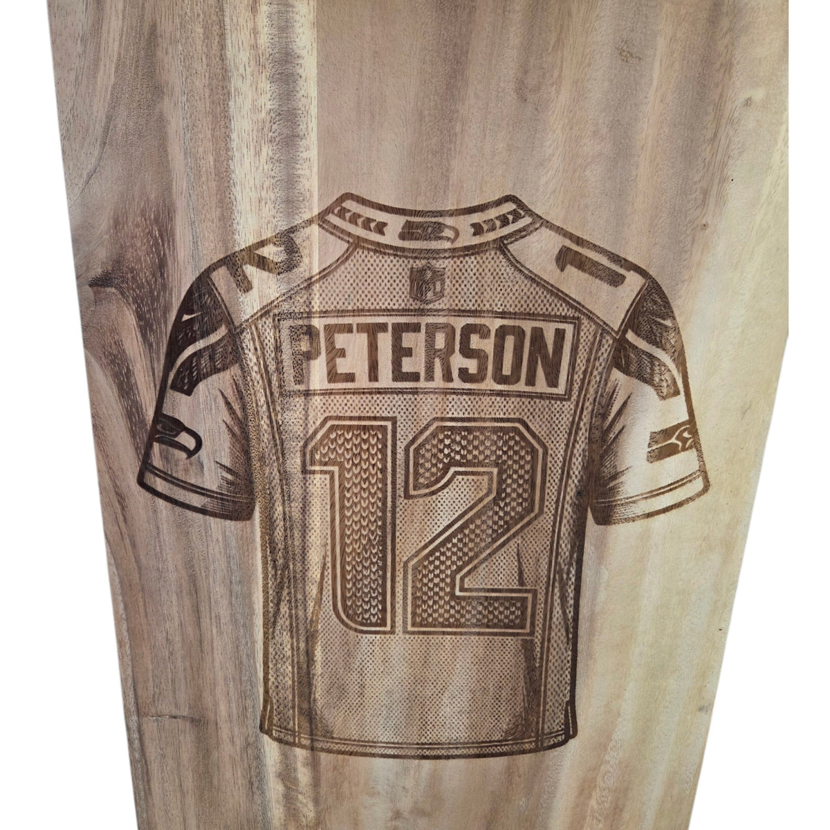 Custom Laser-Engraved Acacia Wood Cutting Board